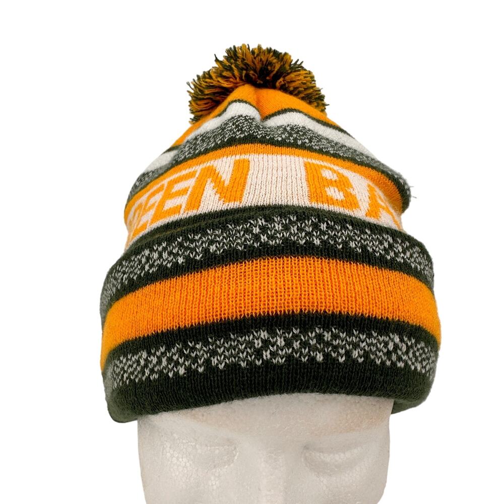 Green Bay Packers NFL Football Pom Pom Beanie
